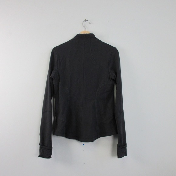 Lululemon Women Forme Jacket Zip Up 10 Black Zipped Pockets Athletic Outdoor 394 - Picture 2 of 9